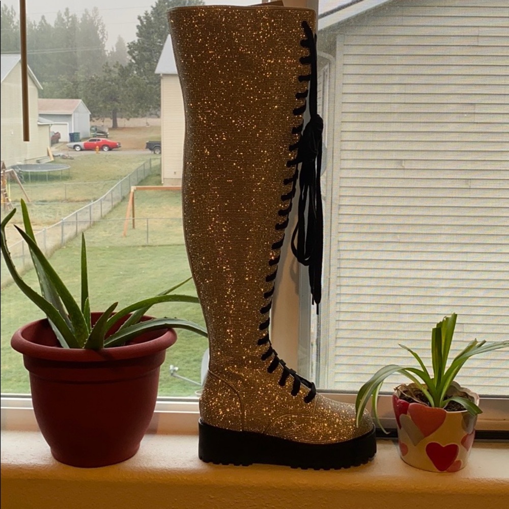 Dolls kill sparkle boots